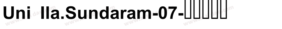 Uni Ila.Sundaram-07字体转换